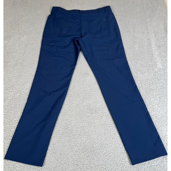 Footjoy Golf Pants Mens 34 x 32 Navy Blue Performance Moxie Chino Activewear - Picture 13 of 13